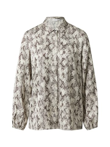 comma Bluse in ecru schoko - 0001