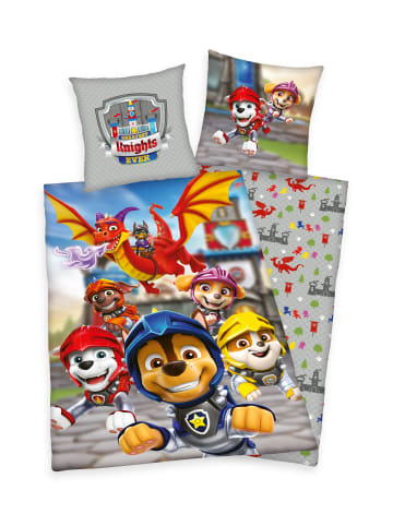 Paw Patrol 2tlg. Set: Bettwäsche 200 x 135 + 80 x 80 cm in Blau