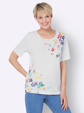 Sieh an! Kurzarm-Shirt in weiß-pink