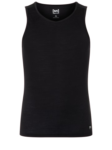 super.natural Merino Tanktop M SIERRA140 TANK in schwarz