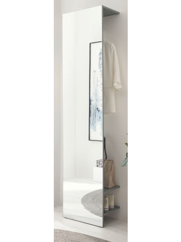 Furn.Design Garderobe in Salbei Grün 50 cm, Kompaktgarderobe mit Spiegel