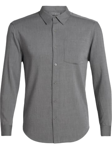 icebreaker Hemd Steveston LS Flannel Shirt in Grau