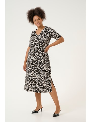 KAFFE curve Jerseykleid KCivena Regular fit in Moonstruck/Black Graphic