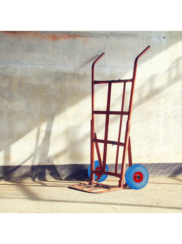 4x Sackkarrenrad "3.00-4" in Blau/ Rot