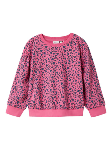 name it Sweatshirt NMFNULA LS NREG SWEAT BRU in pink power