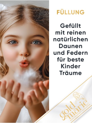 Goldmarie GOLDIE Kinderkissen "fein und weich" in Weiß