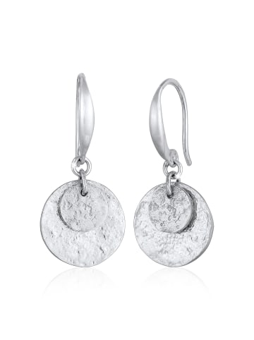 Elli Ohrringe 925 Sterling Silber Geo, Plättchen in Silber