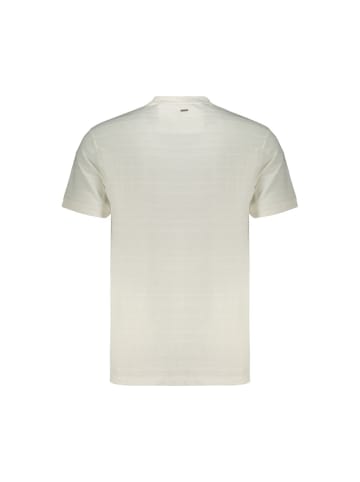 Weiß Baumwolle Herren T-Shirt