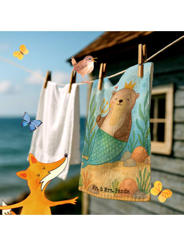 Mr. & Mrs. Panda Gästehandtücher Wassermann Astrologie Design oh... in Weiß