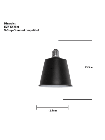 STAR Trading LED-Leuchtmittel ,Decoled Dream', E27, 3,5W, schwarz, 3-stufig dimmbar