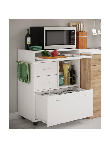 ebuy24 Küchenmöbel Kicha Weiß 70 x 40 cm