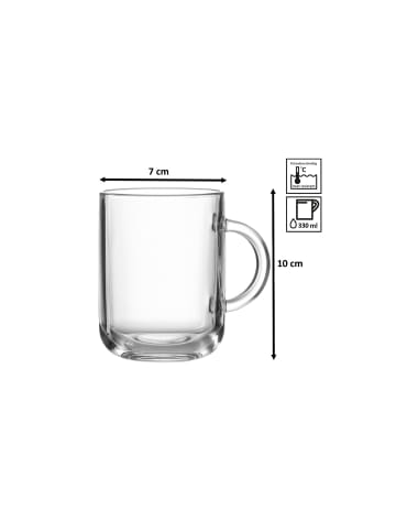 Ritzenhoff & Breker 6er Set Kaffee- / Glühwein-Gläser Marco 330 ml in transparent