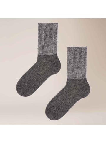 Kunert Socken Cosy Celebration edler Glanz in Night-Silver