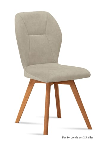 58 aufm Kessel ESSZIMMERSTUHL (2er-Set) Donia 51x92x60 Eiche geölt/Natur