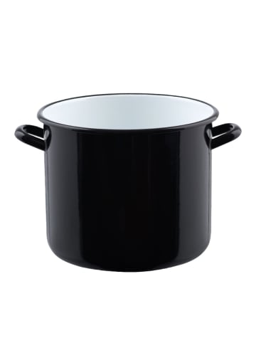 Riess Riesen Topf mit Bördel Emaille Classic Riesen in Schwarz