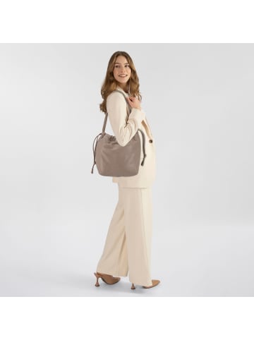 LIEBESKIND BERLIN Lya Schultertasche Leder 27 cm in neutral grey