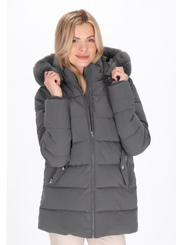 Usha Women Coat in grey