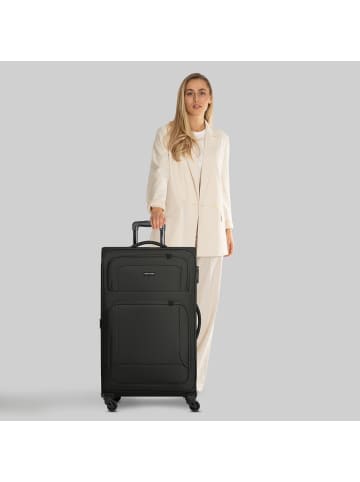 Smartbox Edition 04 4 Rollen Trolley 78 cm mit Dehnfalte in black