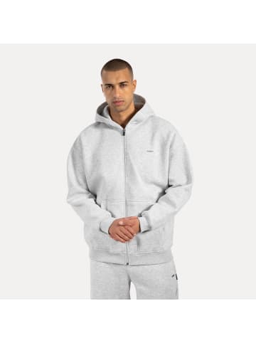 SMILODOX Zip Hoodie Cedrik in Grau Melange
