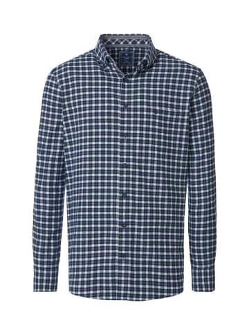 Redmond Langarm-Hemd in blau