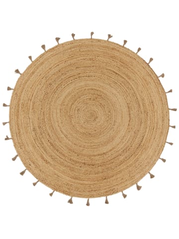 KADIMA DESIGN Jute Teppich Boho in Natur