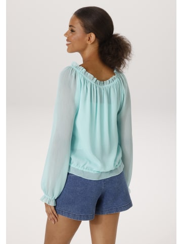 Aniston CASUAL Schlupfbluse in aqua