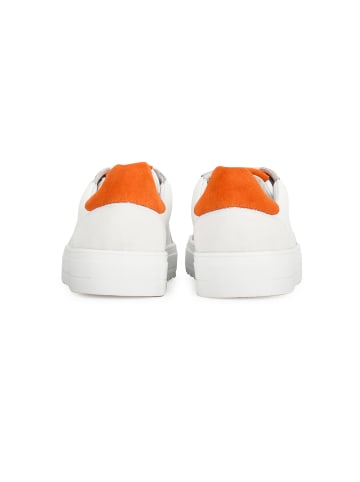 PS Poelman Sneaker "MIKE" in Weiß mit Orange