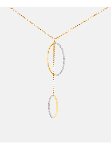 Diamant L'éternel Halskette aus 375 Gelbgold mit Diamant