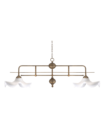 Licht-Erlebnisse Pendelleuchte (L)120 cm in Bronze hell glänzend Weiß