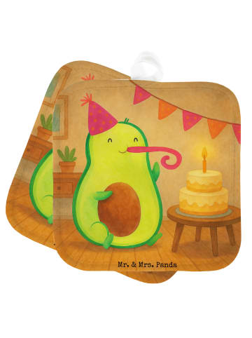 Mr. & Mrs. Panda Topfhalter Avocado Geburtstag Design ohne Spruch in Weiß
