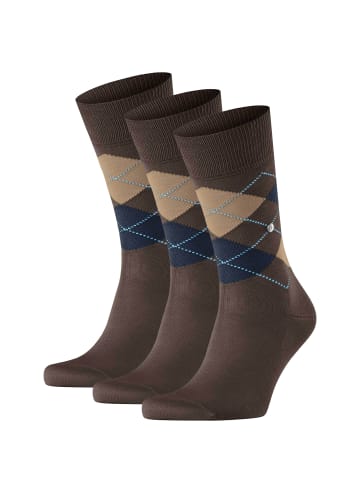 Burlington Socken 3er Pack in Braun