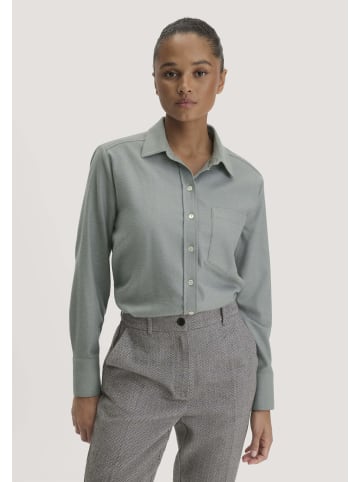 Hessnatur Hessnatur Flanell Bluse Relaxed aus Bio-Baumwolle mit TENCEL™ Lyocell in nebelblau