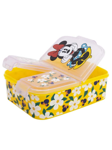 Disney Minnie Mouse Disney Minnie Mouse Kinder Brotdose – Lunchbox mit 3 Fächern & tollem in Gelb