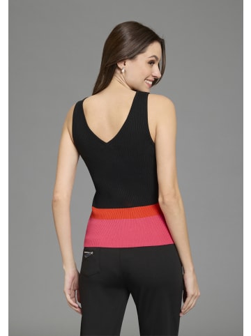 Bruno Banani Stricktop in schwarz-pink