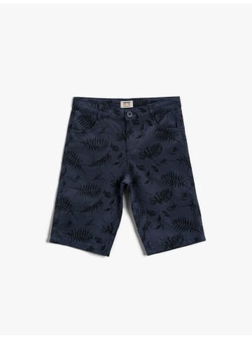 KOTON Shorts in Marineblau Gemustert