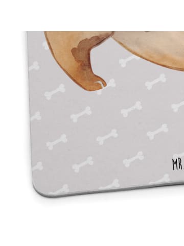 Mr. & Mrs. Panda Tassenuntersetzer Hund Marienkäfer ohne Spruch in Grau Pastell