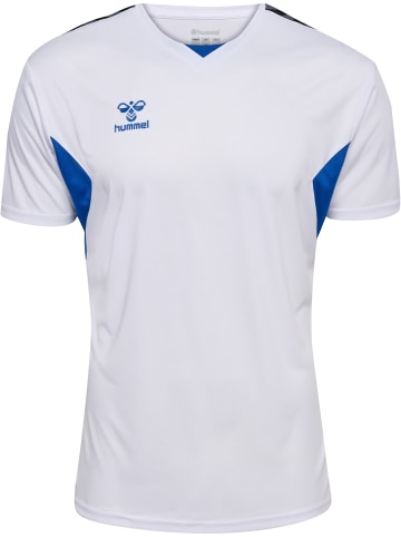 Hummel Hummel T-Shirt S/S Hmlauthentic Multisport Herren Atmungsaktiv Schnelltrocknend in WHITE/TRUE BLUE