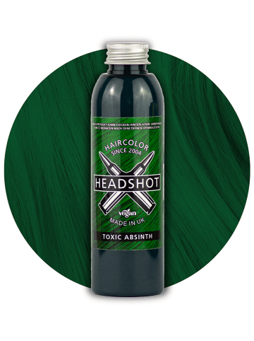 Headshot vegane Haarfarbe Toxic Absinth 150 ml semipermanente Haartönung