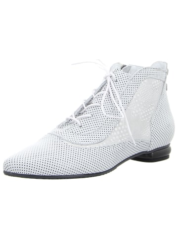 SIMEN Schnürstiefeletten in weiss/schwarz