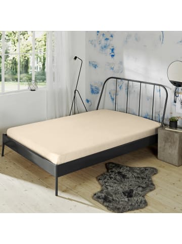 Erwin Müller Mako-Interlock-Jersey Bio Spannbettlaken München in sand