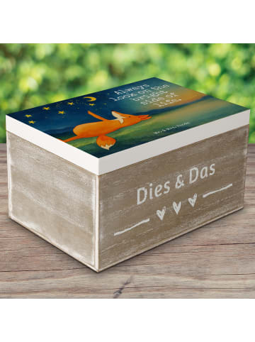 Mr. & Mrs. Panda Geschenkbox Fuchs Sterne Design mit Spruch in Weiß