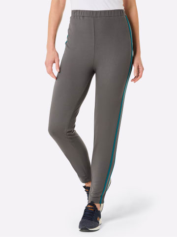 WITT WEIDEN Freizeithose in anthrazit-petrol