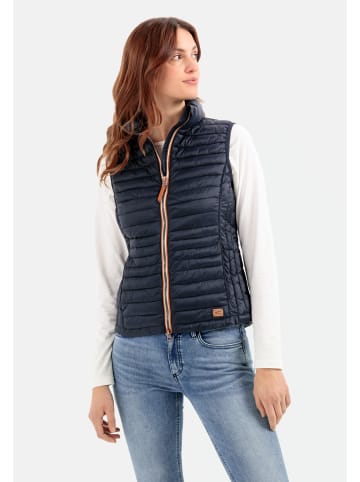 Camel Active Steppweste aus recyceltem Material in Dunkelblau