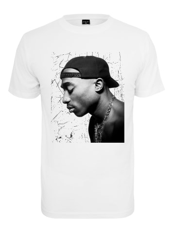 Mister Tee Mister Tee Herren Tupac Cracked Background Tee in white
