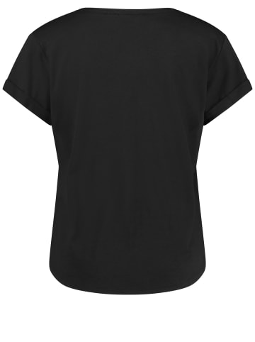 TAIFUN T-Shirt Kurzarm Rundhals in Schwarz