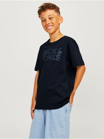 JACK & JONES Junior T-Shirt JJECORP LOGO TEE O-NECK JNR in Navy Blazer JR /LARGE PRINT W.Navy Blazer