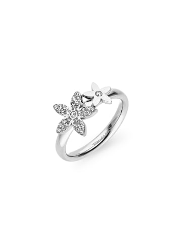 Tamaris Ring The new Glitter Flower in silber