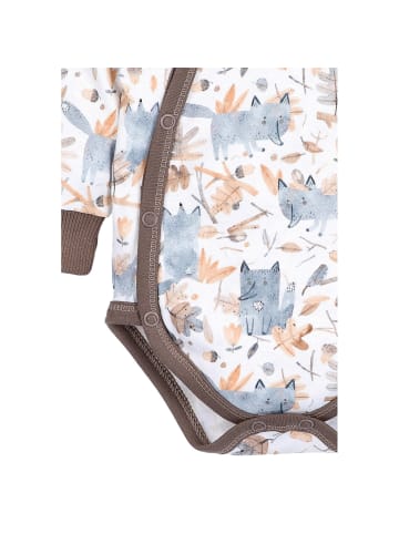 Nini Langarmbody Fuchs in weiss
