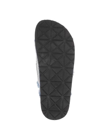 Ital-Design Sandale & Sandalette in Hellblau und Silber