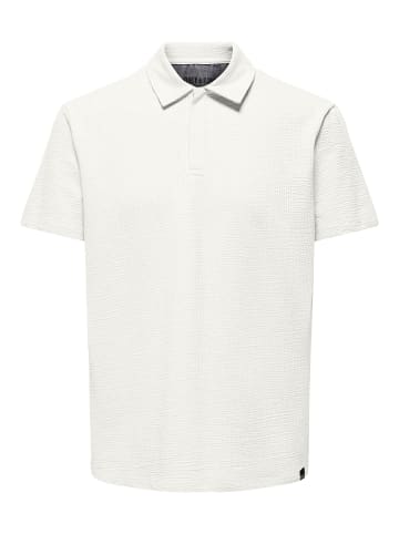 ONLY & SONS Polo in Cloud Dancer